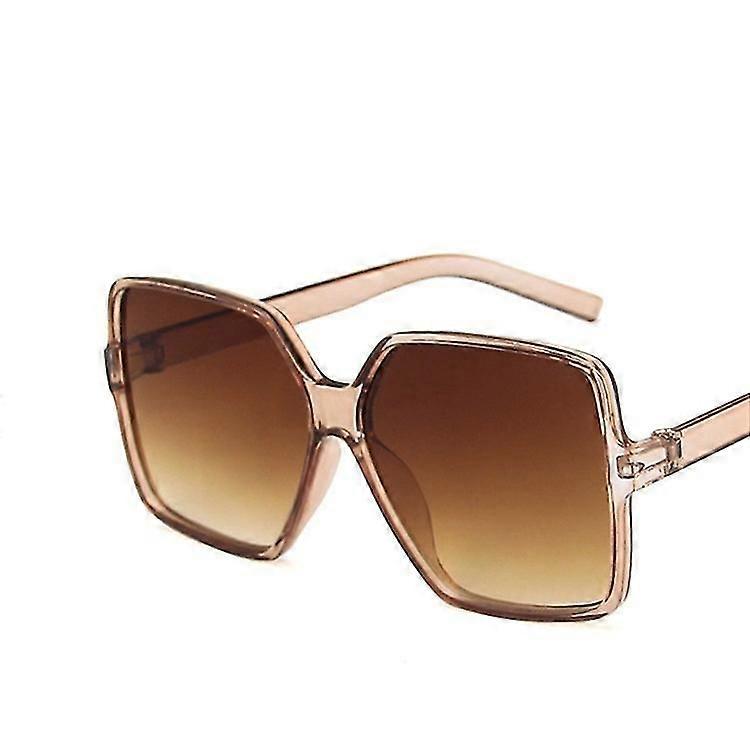 Oversized Square Flat Top Sunglasses Large Black Square Women Uv400