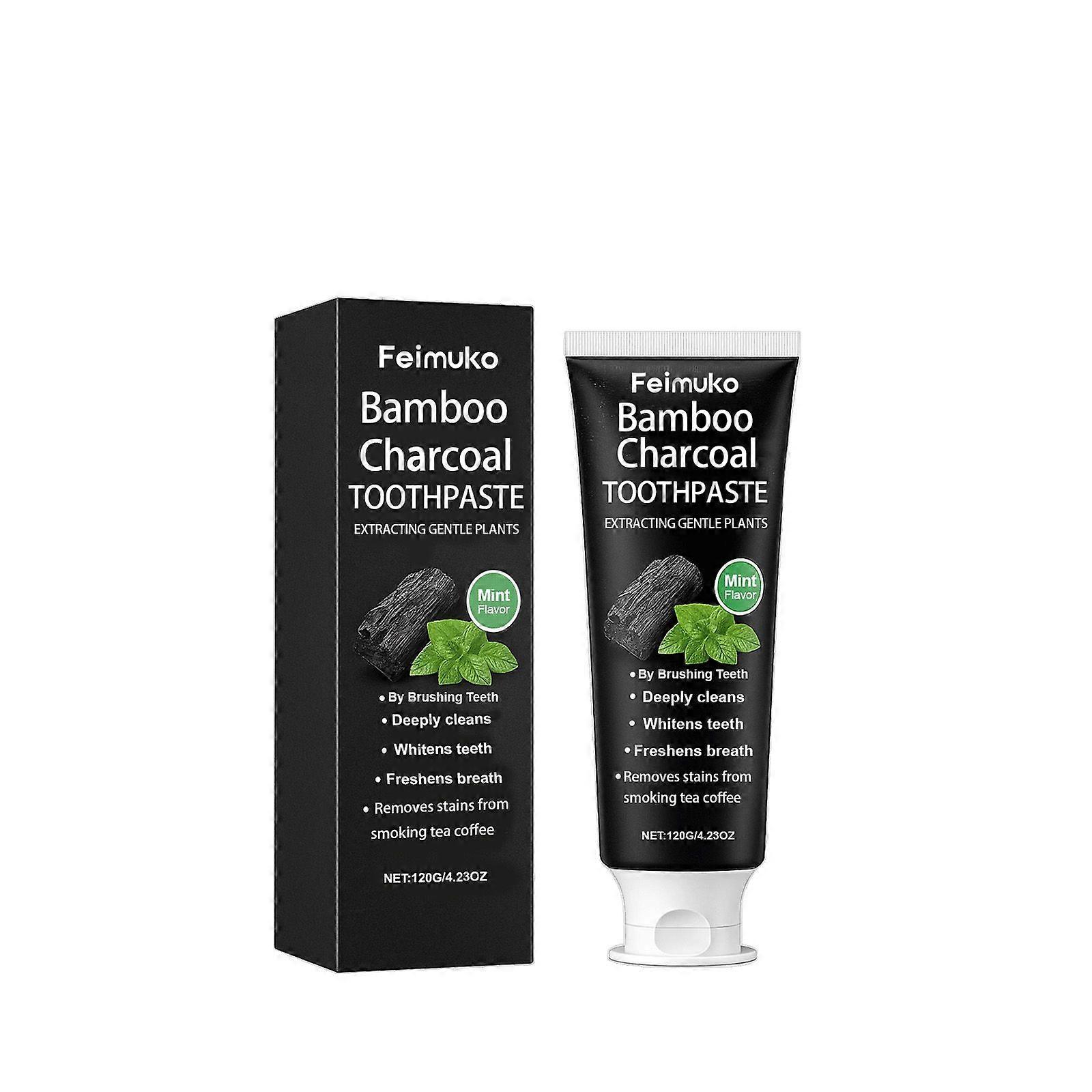 Feimuko Bamboo Charcoal Toothpaste For Teeth Care Cleaning Dirt Refreshing Scent