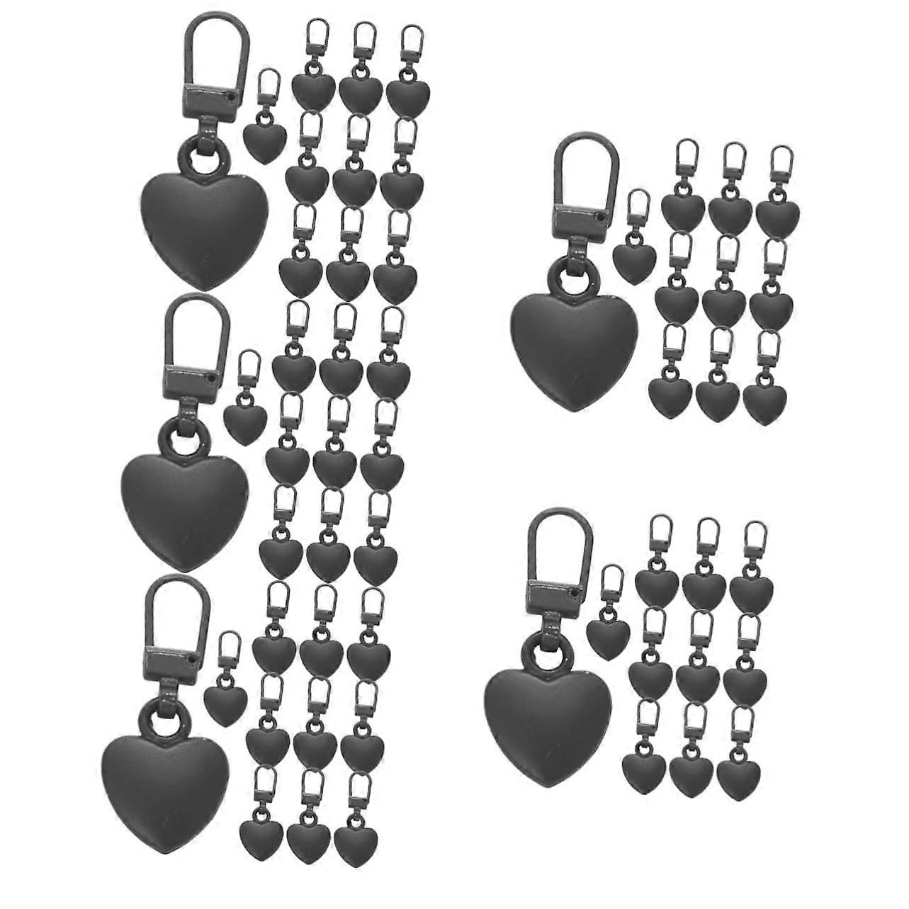 60pcs Zipper Pull Replacement Kit Durable Alloy Detachable Tabs for Jackets Bags Luggage