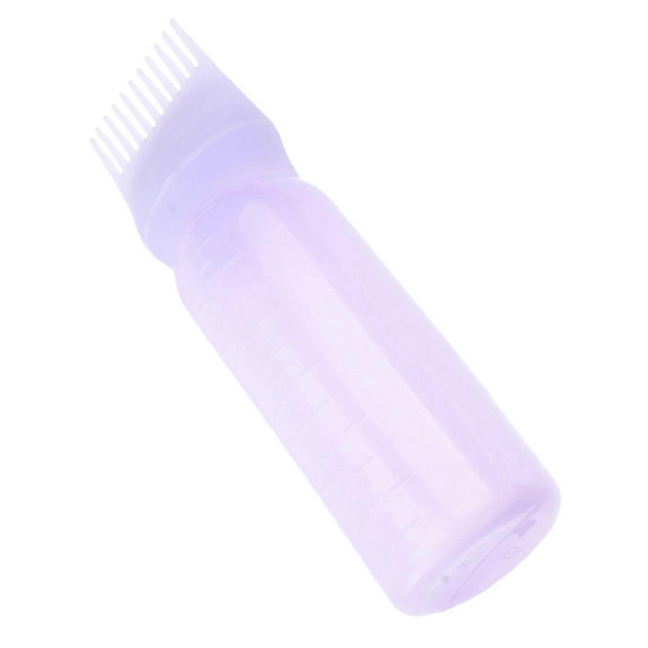 Hair Dye Applicator Bottle with Comb Tip, Clear Volume Markings, Reusable for Root Touch Up