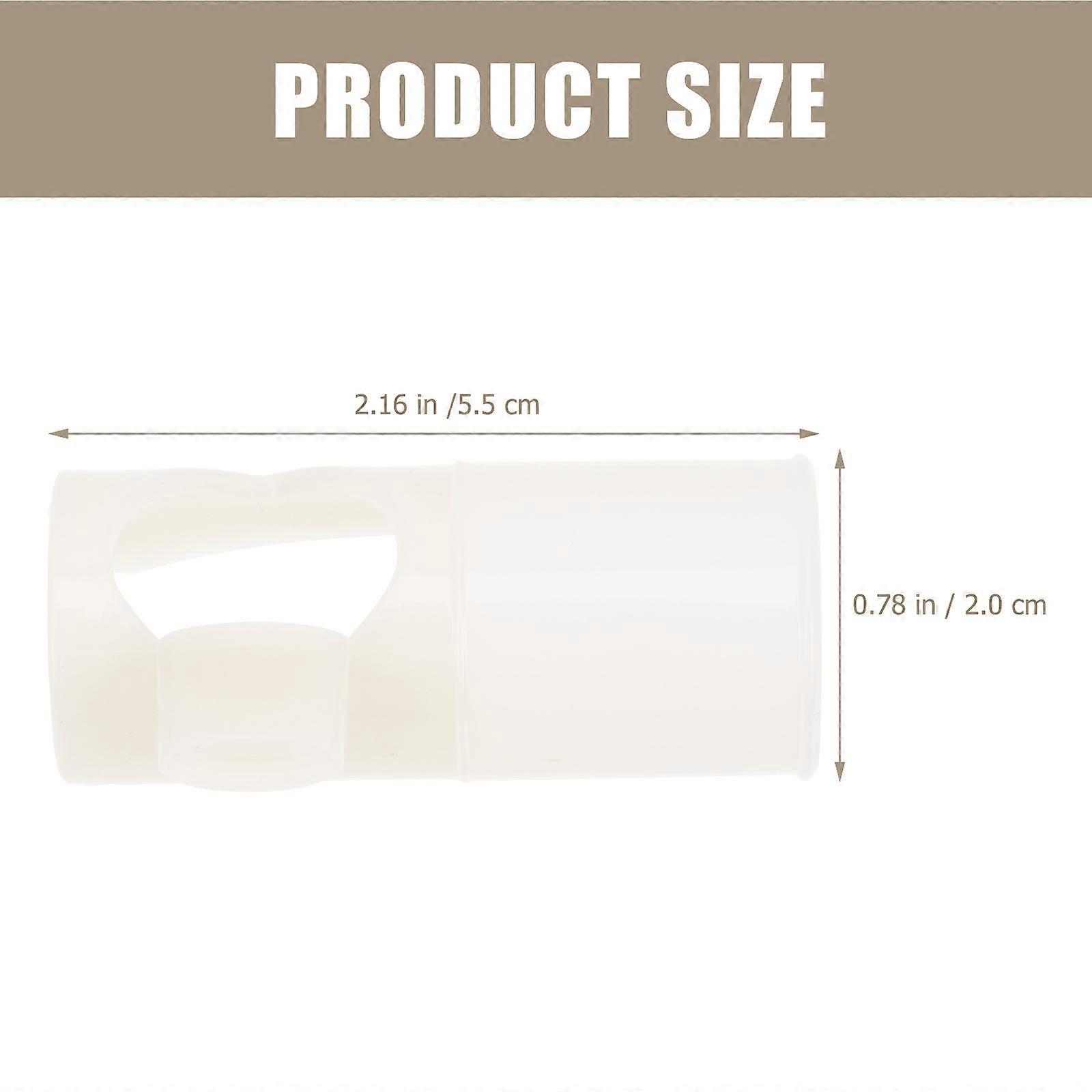 Flute Aid Beginner Flute Mouthpiece for Learning White ABS Material