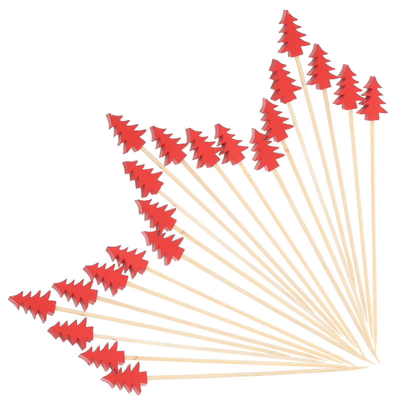 Christmas Tree Cocktail Picks for Appetizer Use 200Pcs Disposable Toothpicks