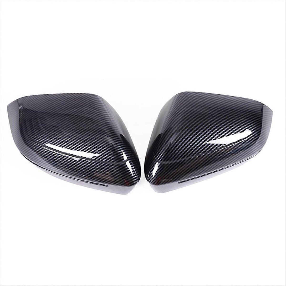 Car Rearview Mirror Cover Fiber Pattern