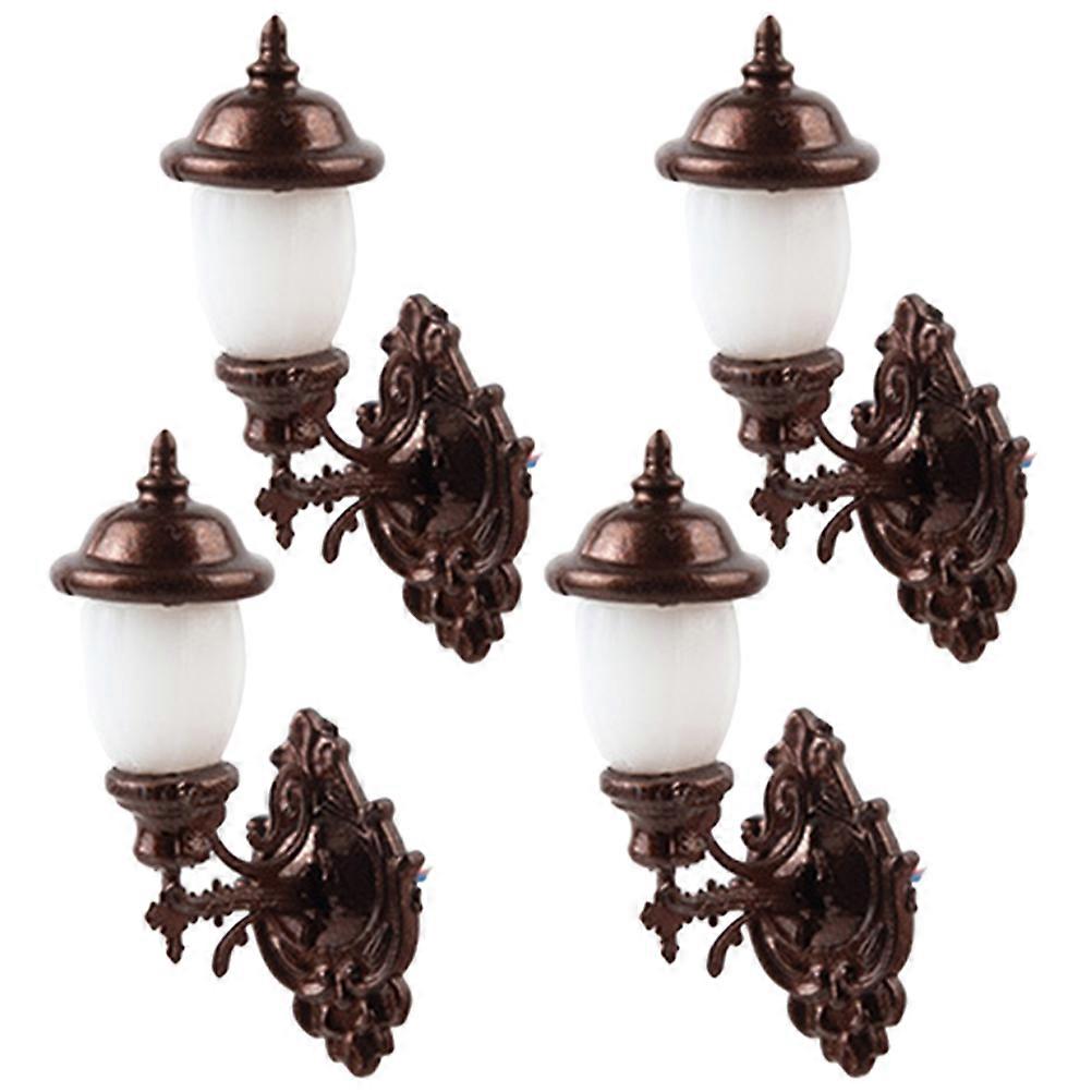 Mini Wall Lamps Decorative Wall Lamp for Decoration 4Pcs Set