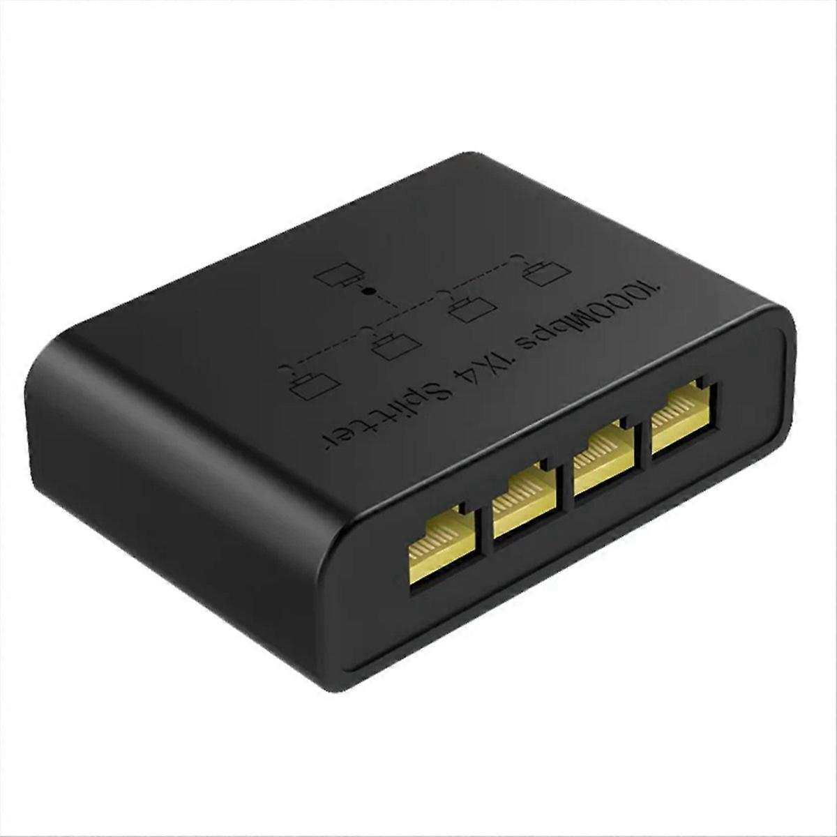 RJ45 Network Switch Hub 1 in 4 Out Converter 1000Mbps