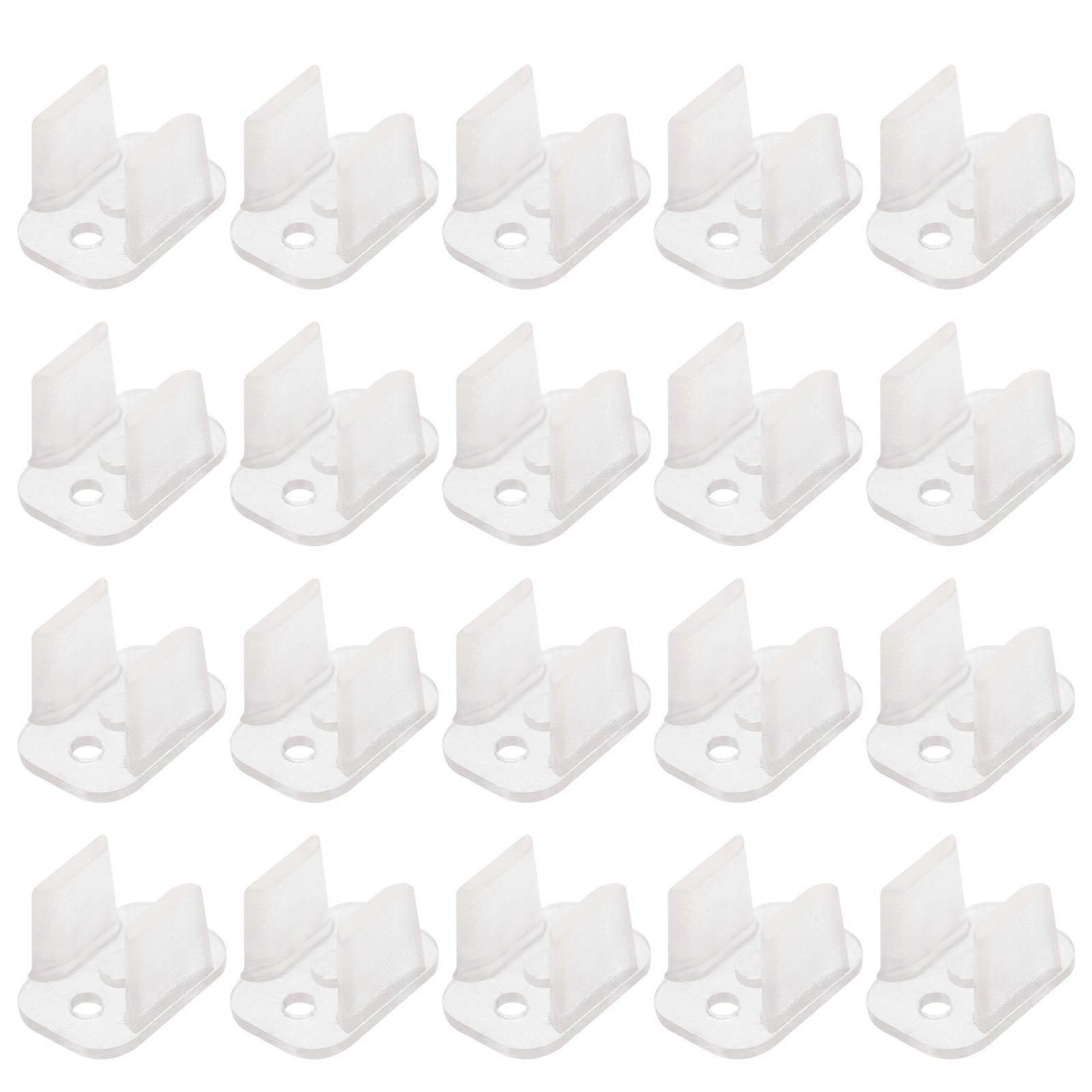 Strip Light Mounting Bracket LED Light Clips for Outdoor 100Pcs Set