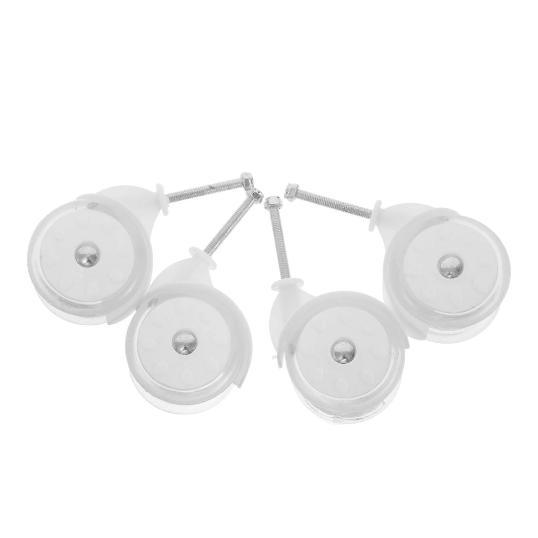 Replacement Cart Wheels 4pcs Durable Plastic Universal Stroller and Walker Casters Smooth Roll