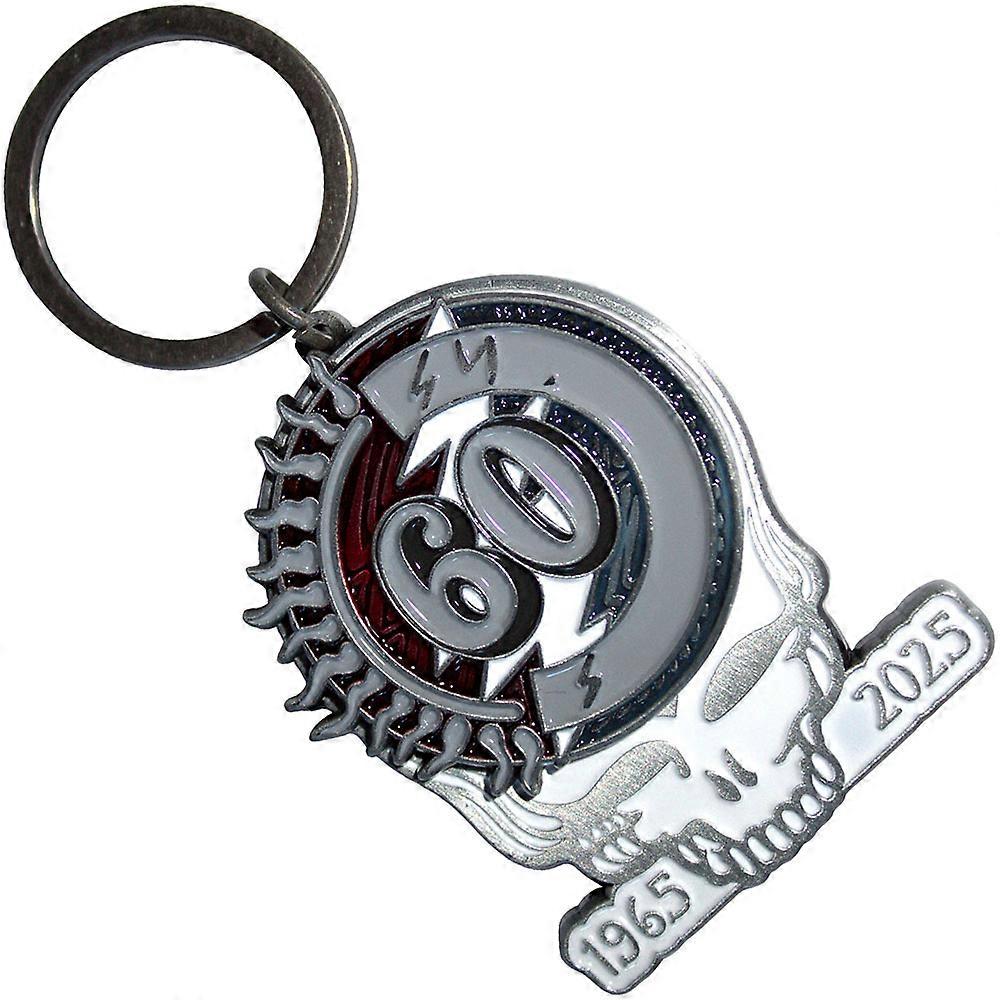 Grateful Dead 60th Anniversary Skull Keyring Keychain