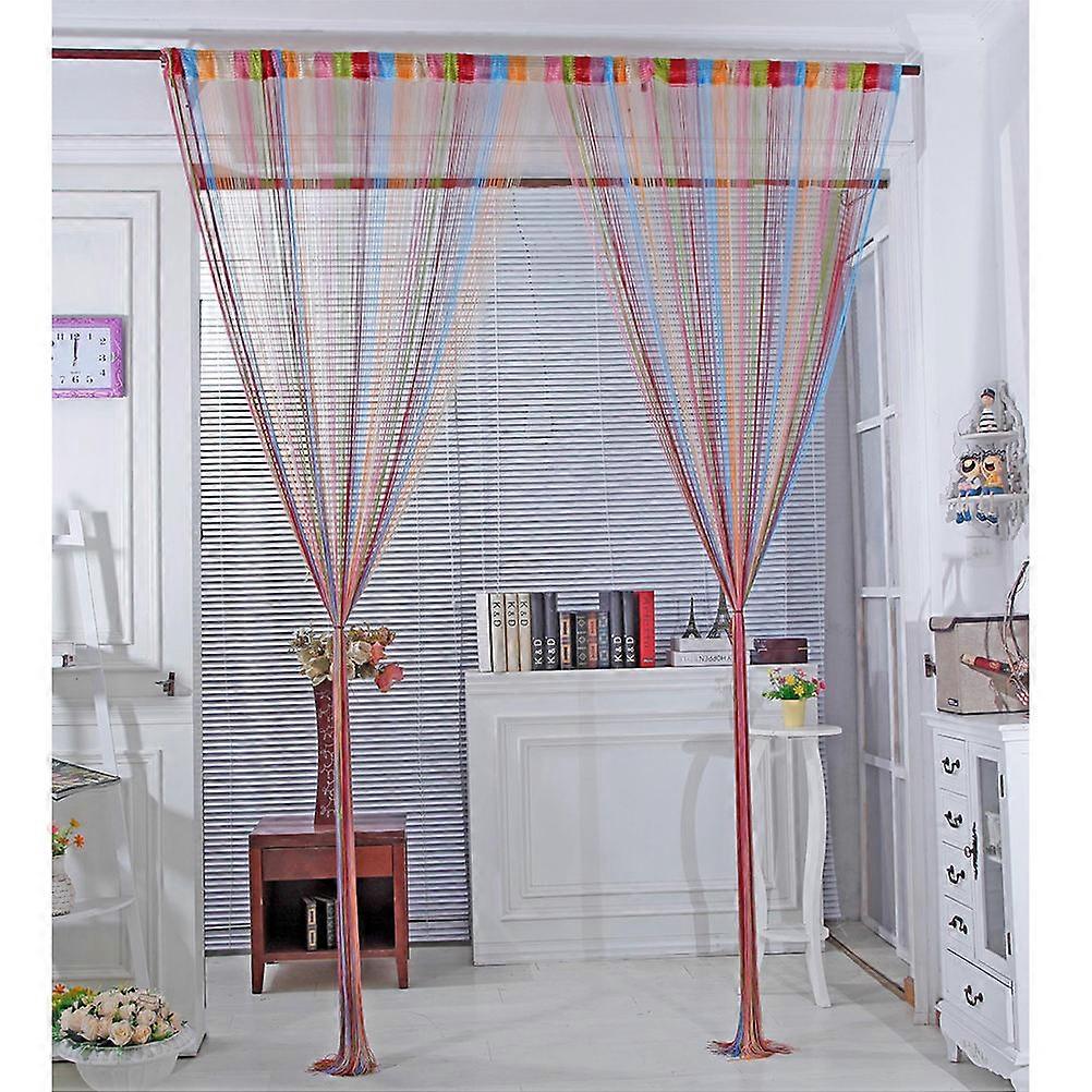 Colorful String Curtains Thread Curtains for Window Decoration 1 Piece