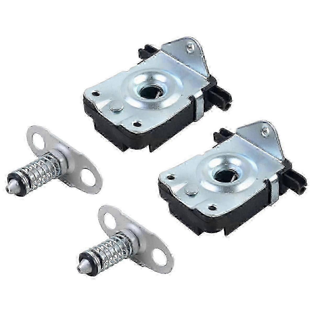 4 PCS Hood Lock Catch Latch for BMW E46 E39 E52 E53 - Black/Silver ting