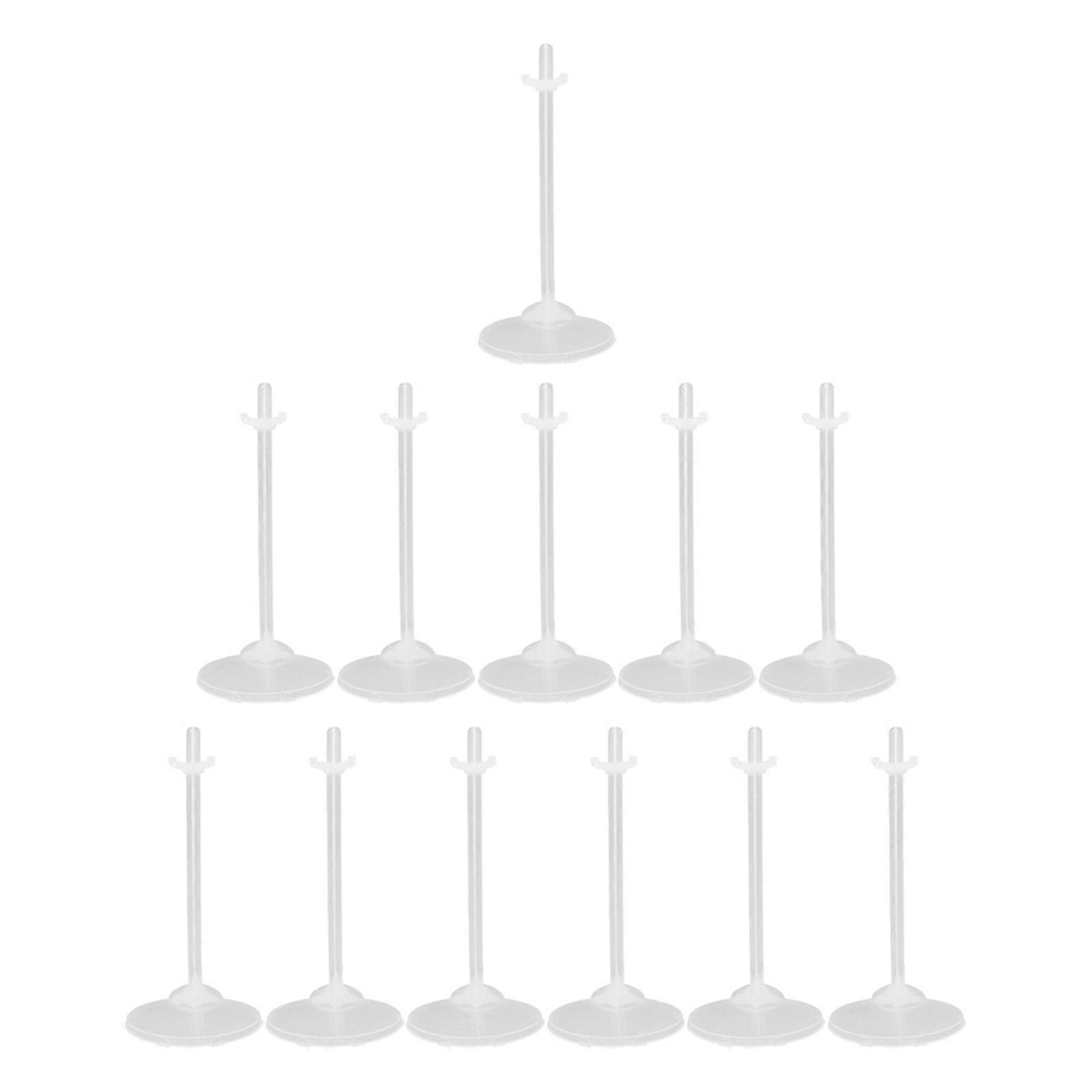 36pcs Practical Doll Stand Transparent Display Rack Plastic Storage Bracket