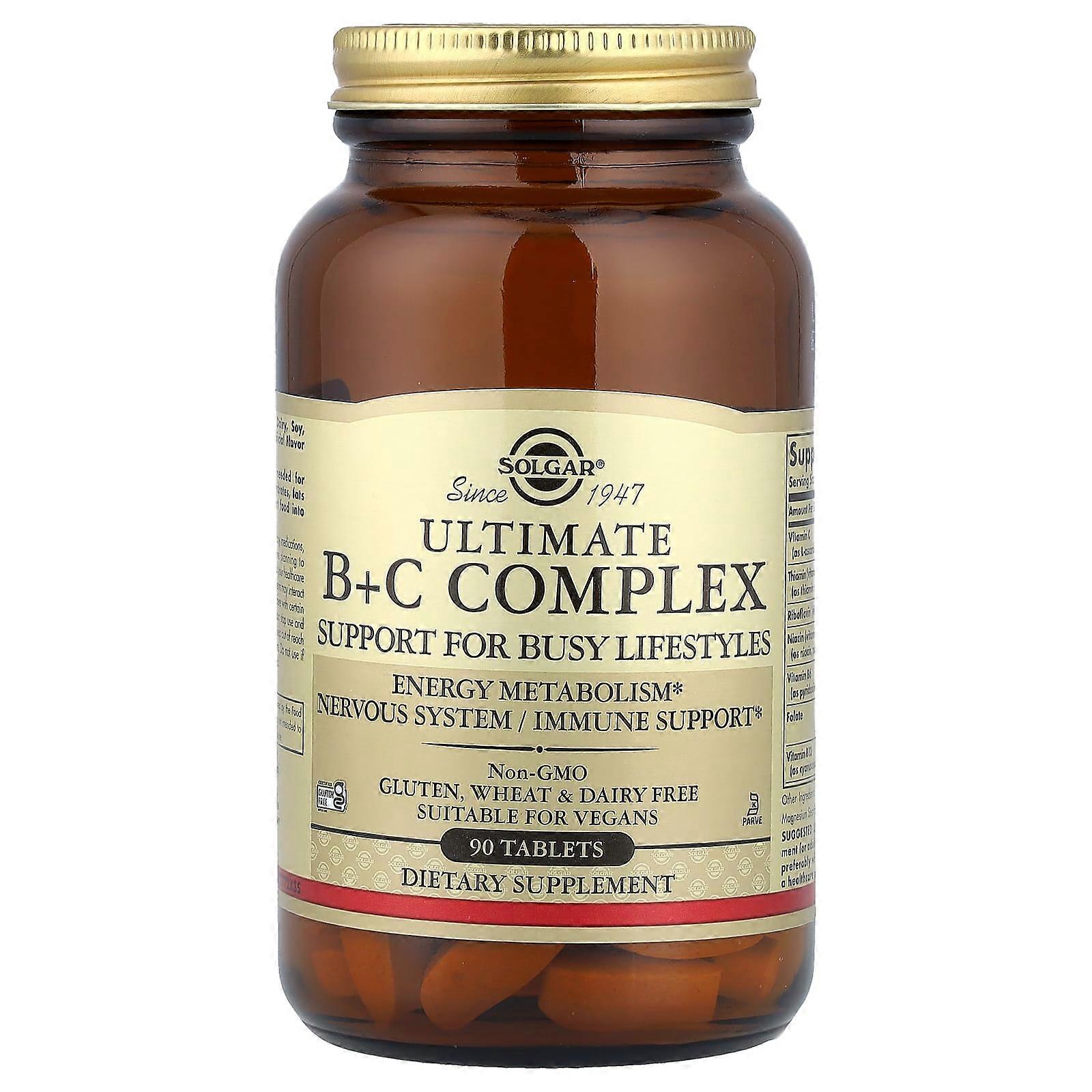 Solgar, Ultimate B+C Complex, 90 Tablets