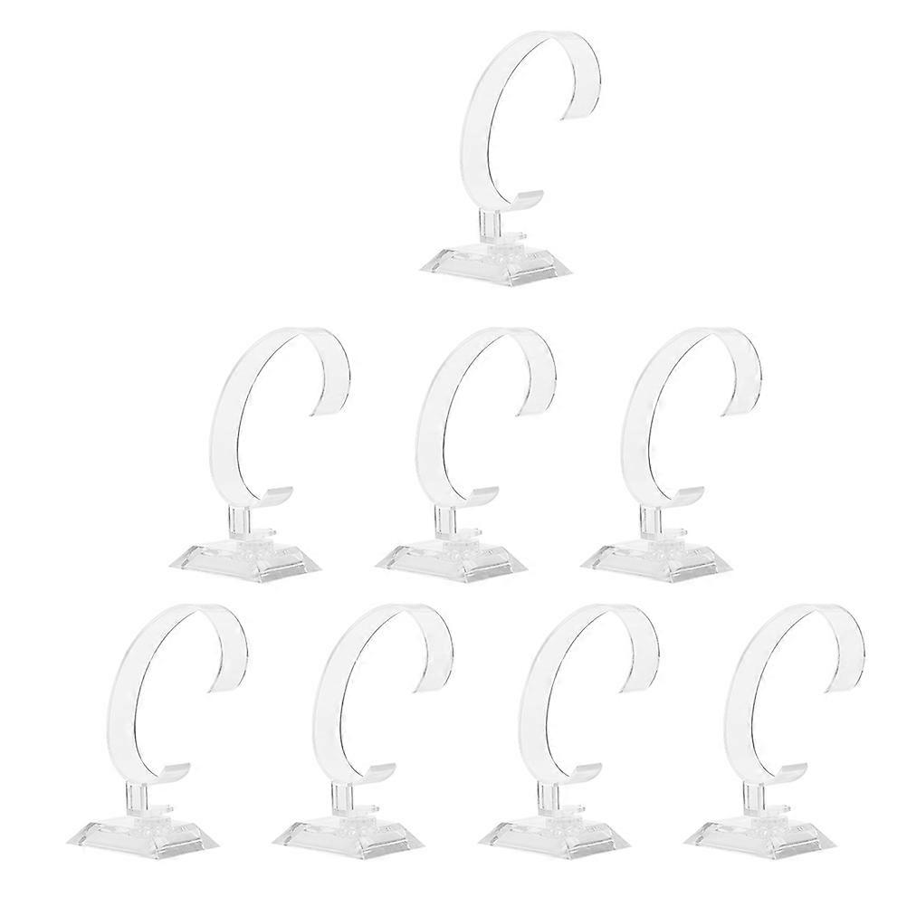 Transparent Watch Stand Plastic Display Holders for Displaying 12Pcs
