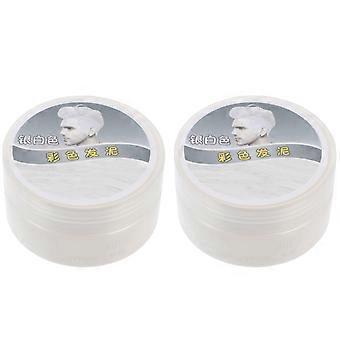 Temporary Hair Coloring Wax Hair Modeling Clay for Beauty 2Pcs Set