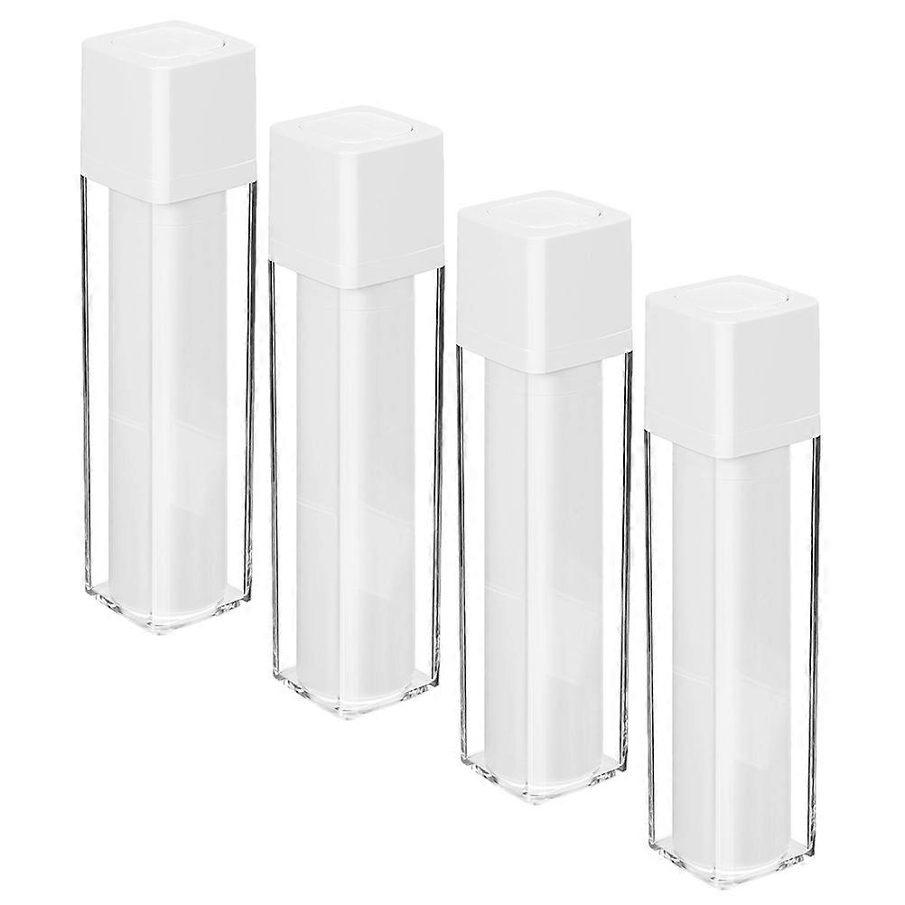 Refillable Airless Pump Bottles for Storage Transparent Lotion 4Pcs