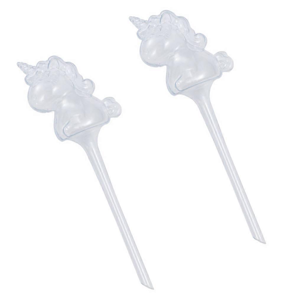 Plastic Automatic Watering Device Unicorn Shape Self-Watering Tool 2Pcs