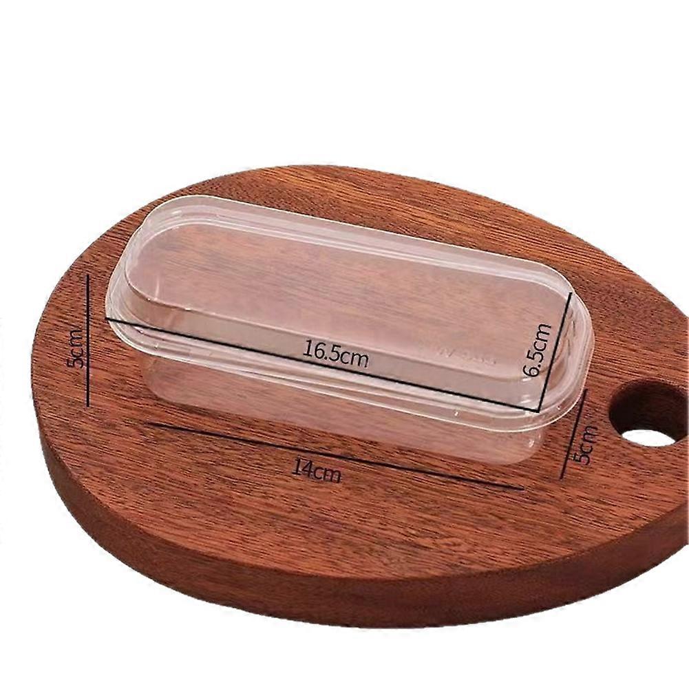 Rectangular Dessert Packaging Box for Soy Milk Cake and Mousse White-Sticker