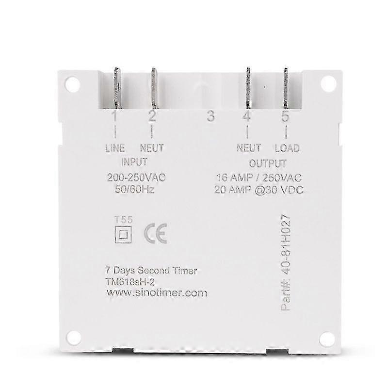 SINOTIMER TM618SH 220V 1 Second Interval Power Supply 7 Days Weekly Programmable Digital Electronic