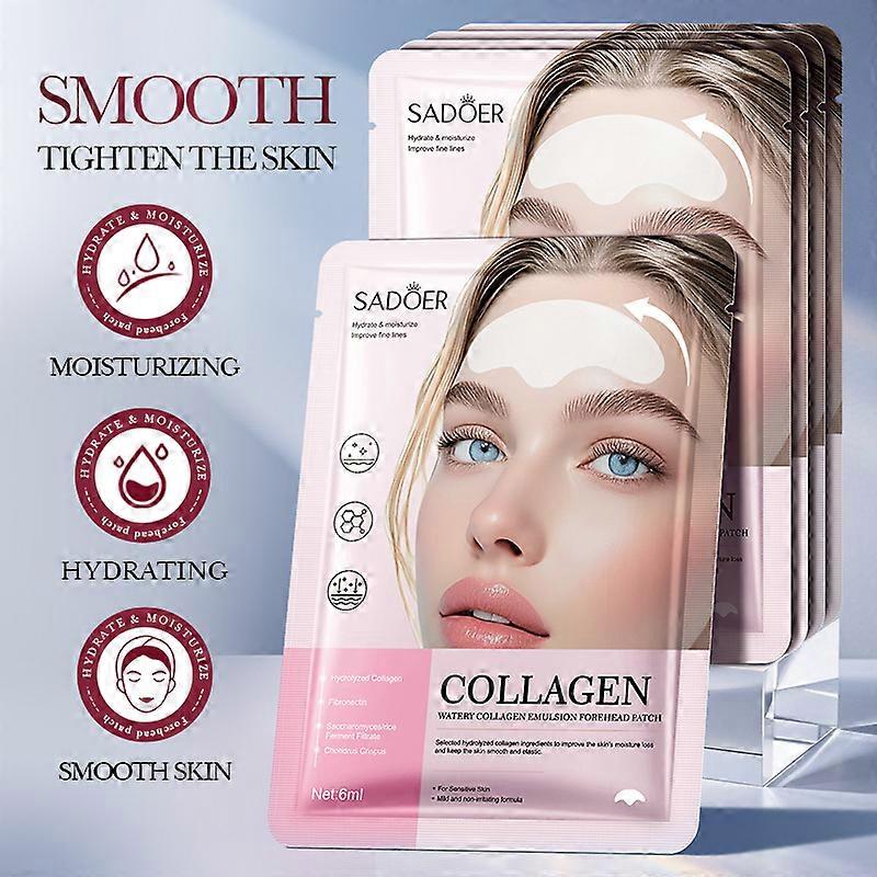 Water sensitive collagen lotion forehead patch smooth moisturizing forehead (5pcs)