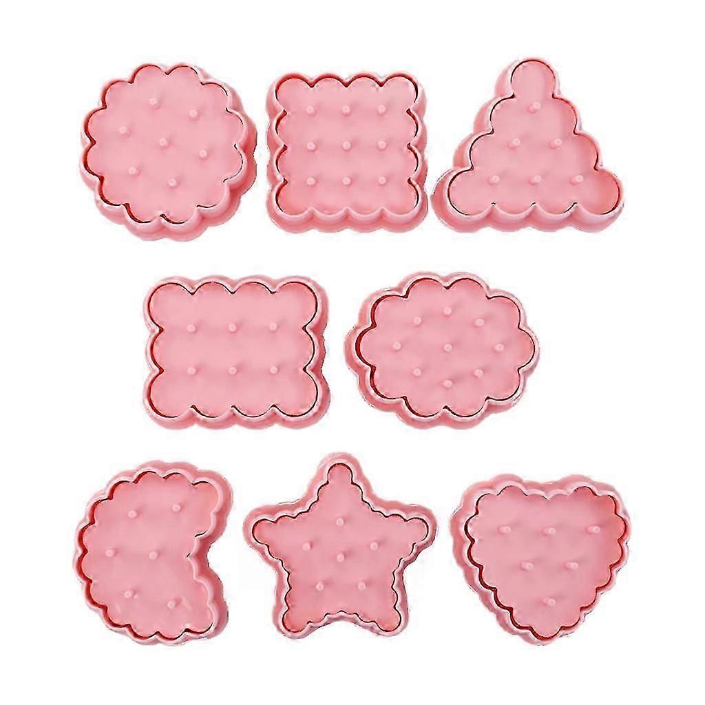 8Pcs Flower Waves Chocolate Cookie Kitchen Molds Cake Decorating Tools