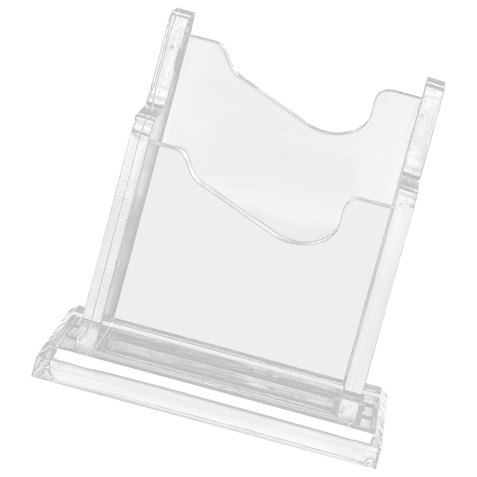 Clear Cards Stand Multi-function Business Cards Container Desktop Cards Storage Box