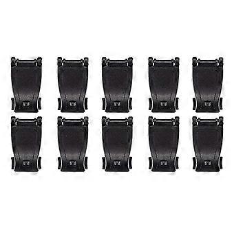 10 Pack Black Molle Clip Tactical Strap Management Tool Ultralight Portable Backpack Buckle For Outdoor Gear Attachment Climbing Holds