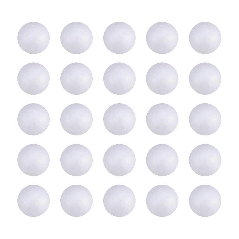 240pcs Wedding Decoration Modeling Craft Solid Polystyrene Balls Round Spheres DIY Stuff (White Solid 2.5cm)