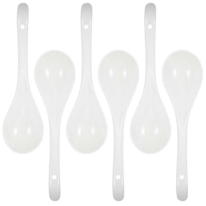 6pcs Kitchen Tableware, Ceramic Serving Spoons