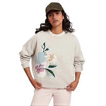 Ted Baker Womens/Ladies Brookla Floral Embroidery Cotton Blend Sweatshirt