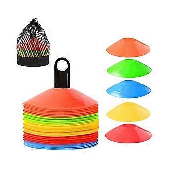 Sports Soccer Cones For Drills - Easy-to-carry Mini Cones With Stylish Mesh Bag And Holder For Spor