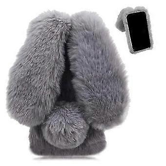 Case For Realme C55 4G Plush Case Rabbit FurProtection PlushCase Autumn And Winter Lovely PlushRabbit