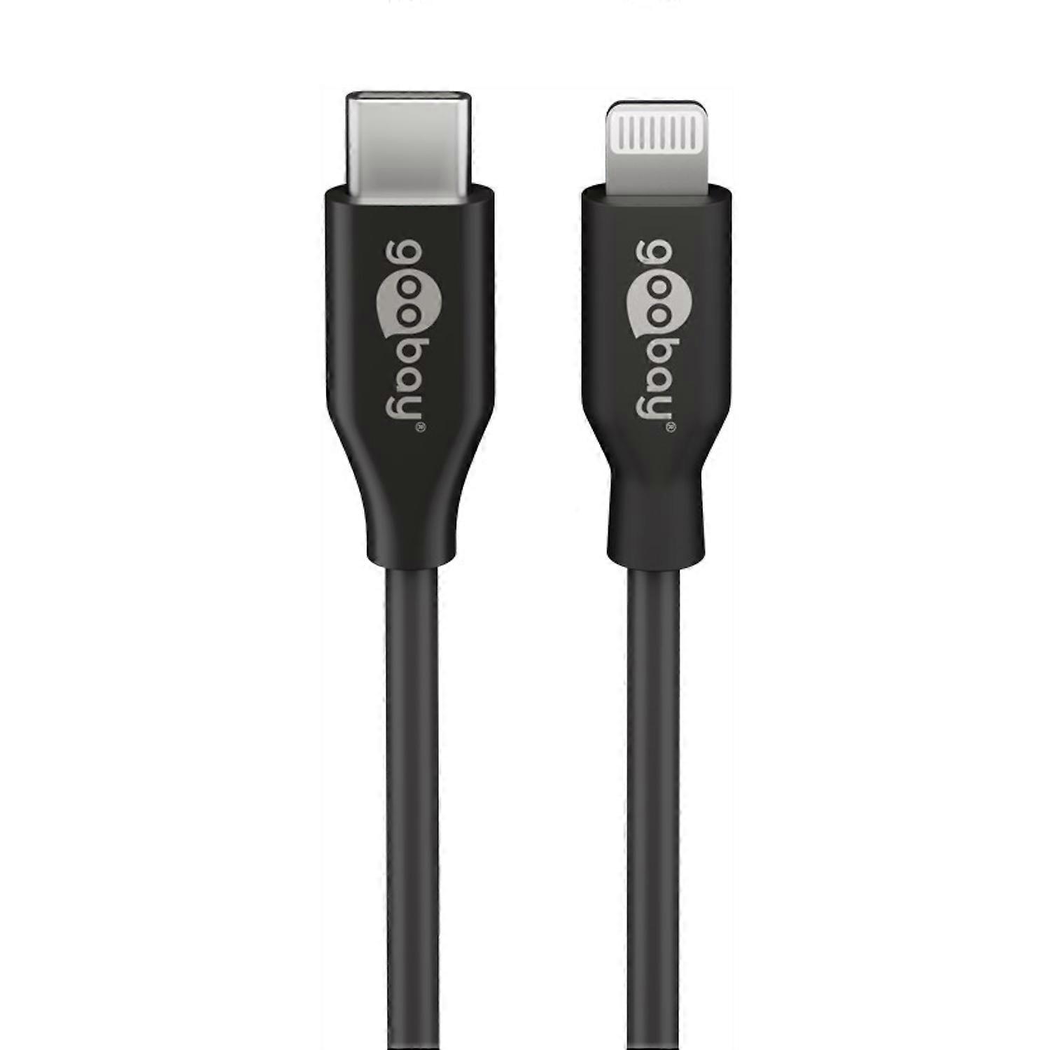 Goobay Apple Lightning to USB-C Data & Charging Cable 1m Black