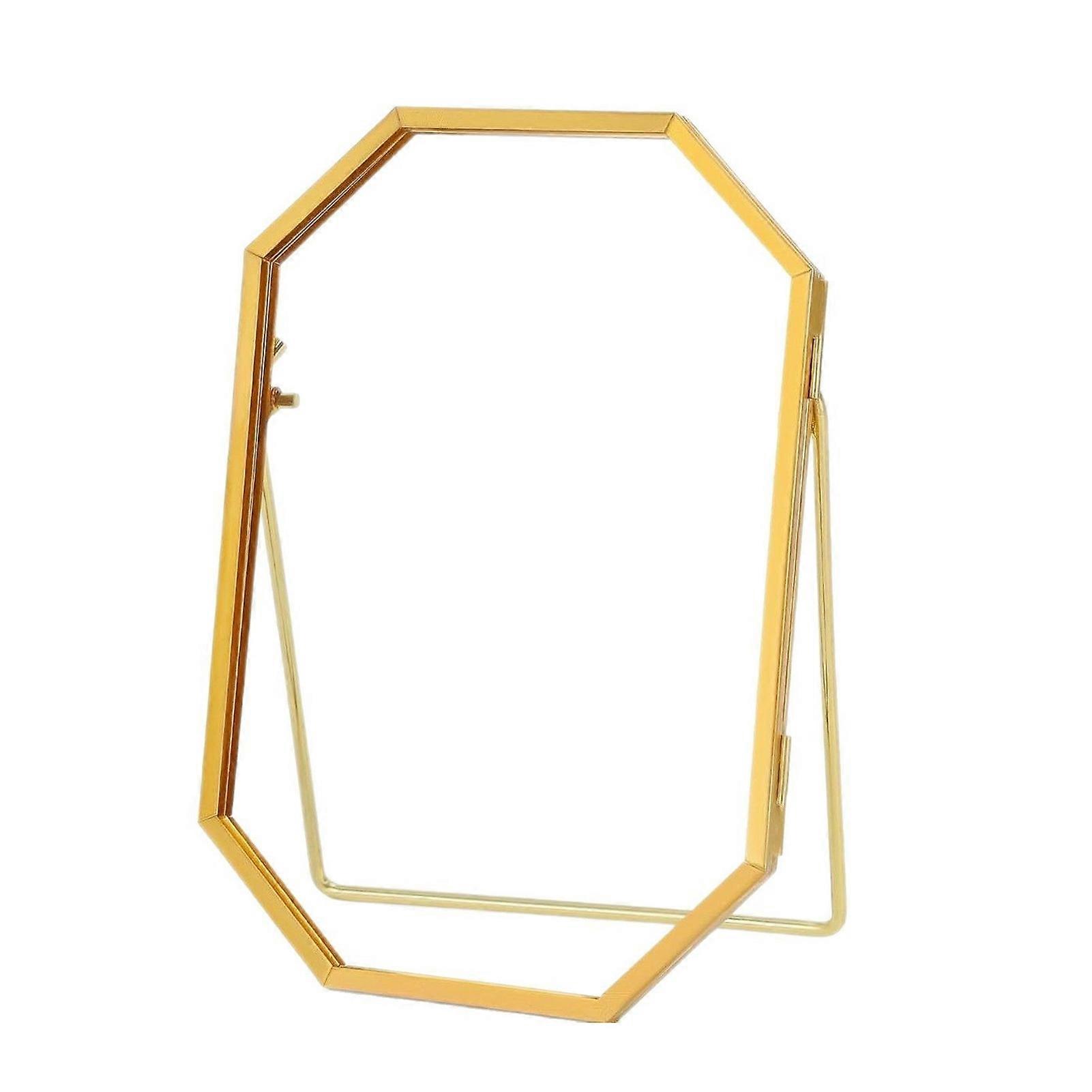 Glass Press Frame - Octagonal Shadow Box for Dried Flowers Wall Display