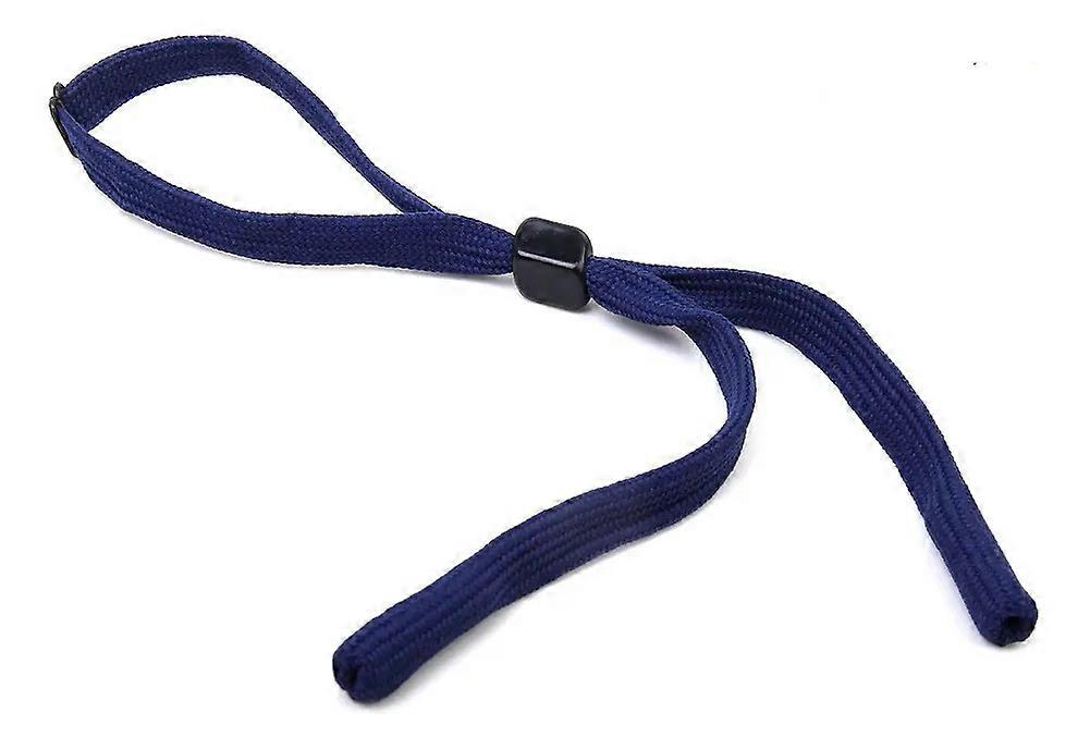 Adjustable knitted eyeglasses strap