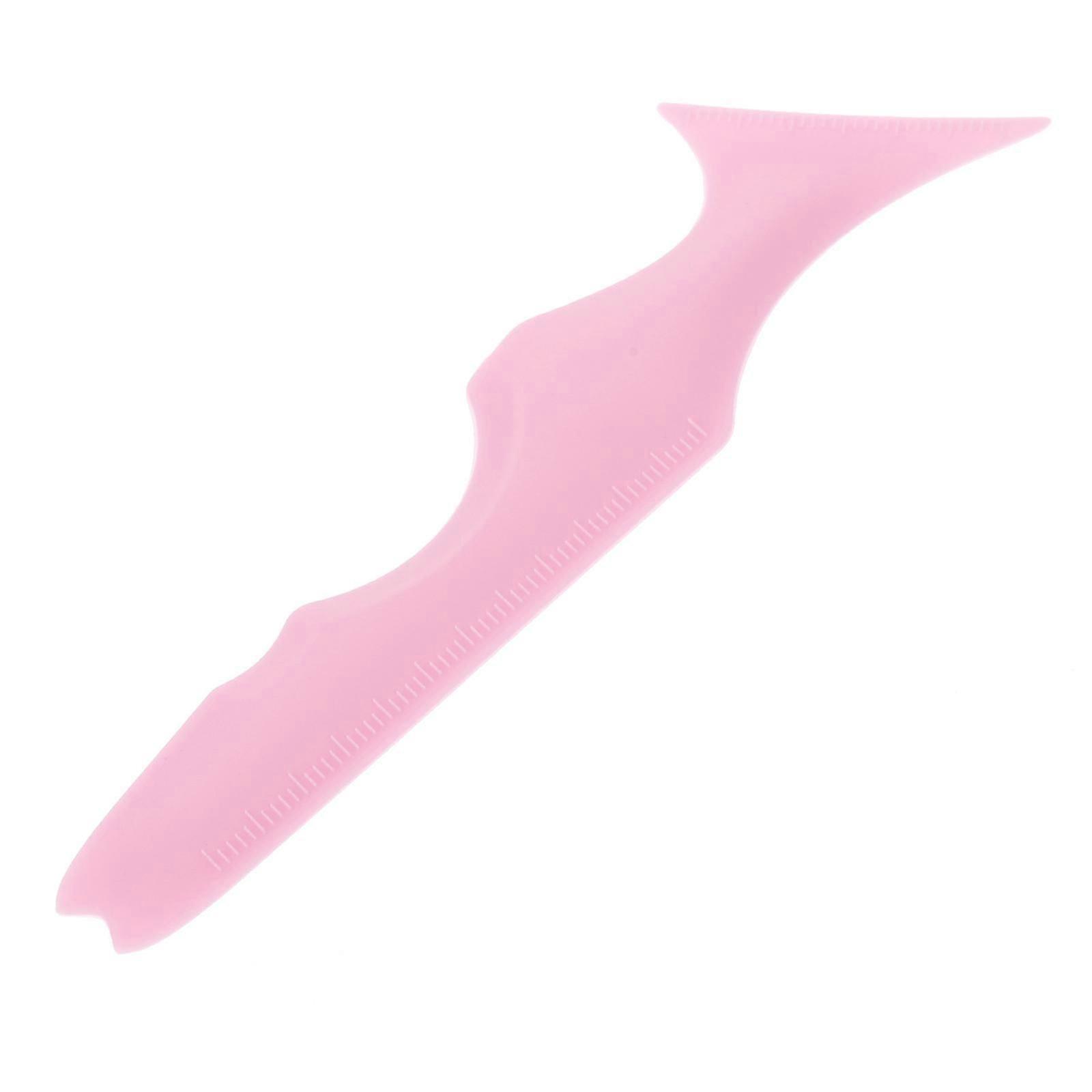 Mascara Drawing Aids Multi-Function Eyeliner Stencil for Makeup 5Pcs Pink Tools