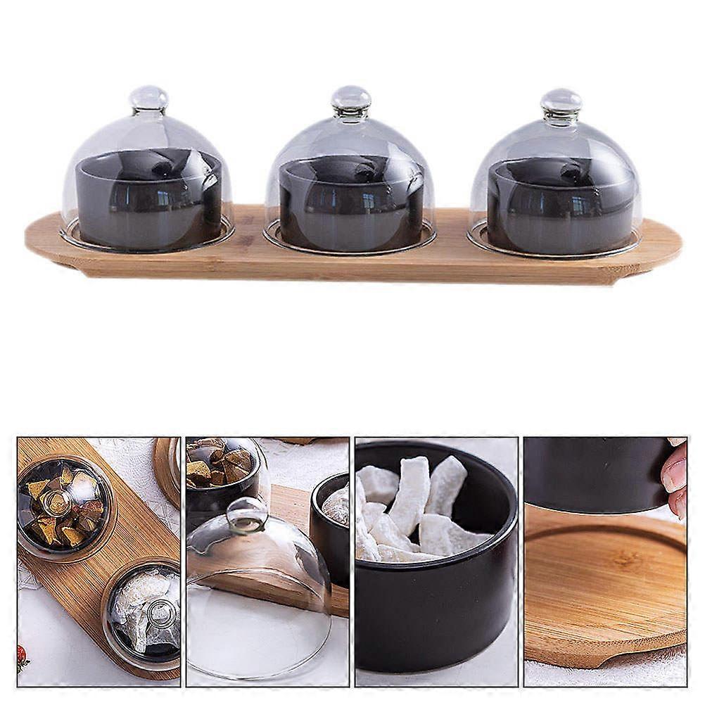 Ceramic Round Cupcake Tray for Serving 1Pcs Dessert Platter