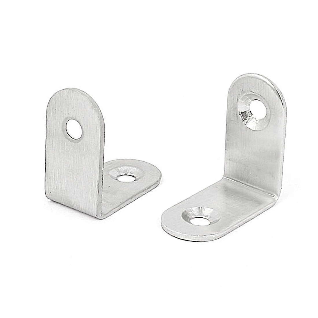 1.2" x 1.2" Stainless Steel Shelf Table Angle Bracket, 4 Pack