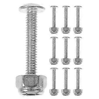 10pcs Foosball Table Fixation Screw Set Metal Nut Screw Hardware Kits