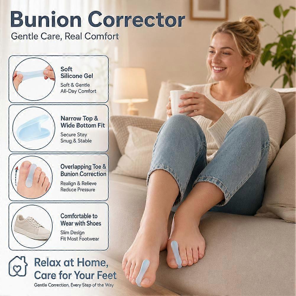 Toe Separator Set - Overlapping Toe Care A Line Fit Comfortable Spacing Home