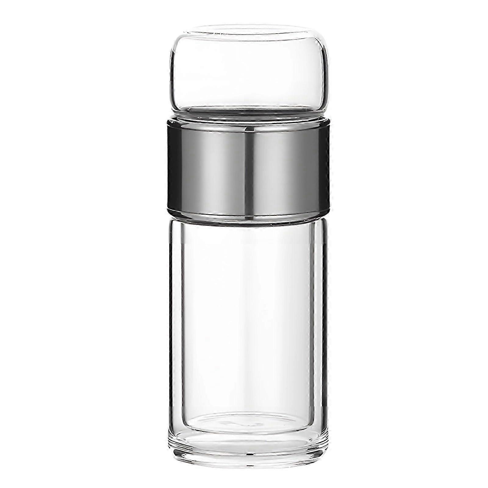 Double-Wall Borosilicate Tea Infuser Bottle