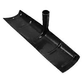 Manure Spade, Stainless Steel Livestock Manure Cleaning Shovel, Black, 50x15x13cm
