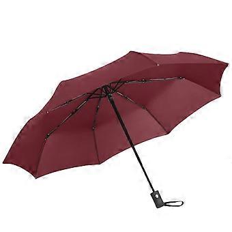 Automatic Folding Umbrella with Wind‑Resistant Steel Ribs and UV50+ Protection, Custom  Travel Gift