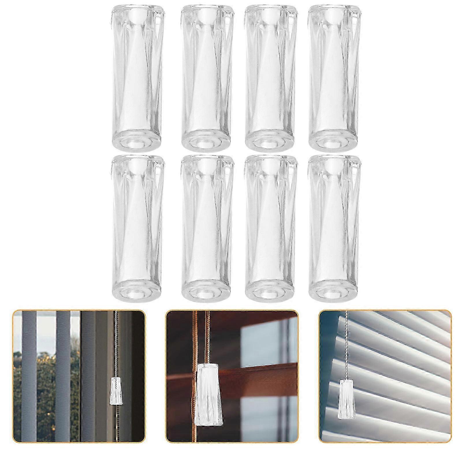 60 Transparent Blind Cord Knobs Plastic