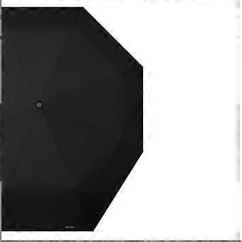 Travel Umbrella Automatic Folding Windproof Compact Black 8 Rib Design with Extended Fiber Ribs