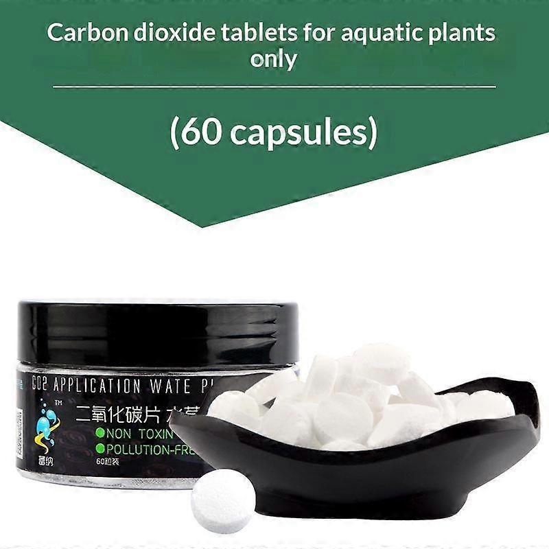 60/120Pcs Tablets Form Co2 Tablet Diffuser Tablets Carbon Dioxide Carbon Dioxide Generator Co2 Diffuser Diffuser Tablets
