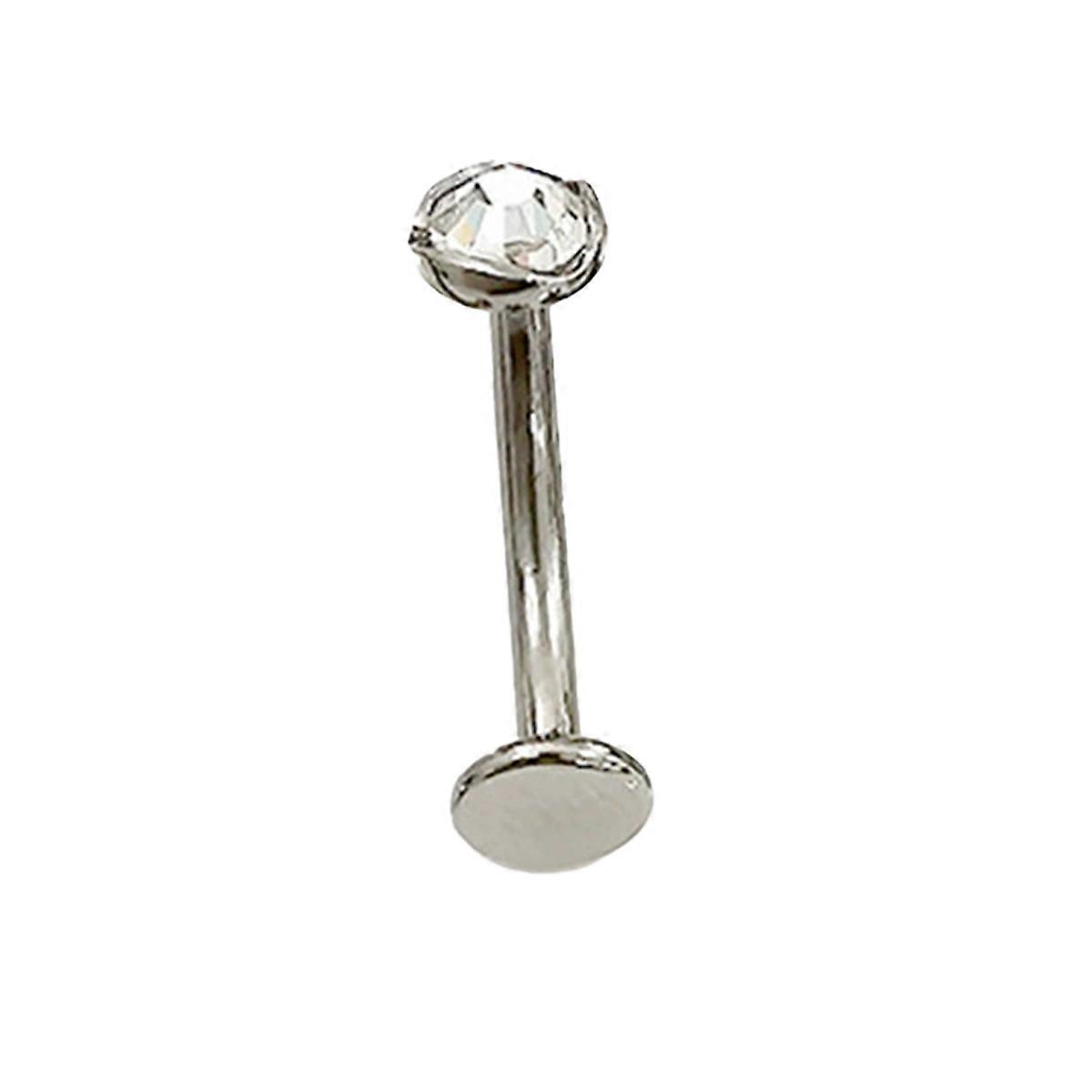 Floating Effect Cubic Zirconia Titanium Navel Ring