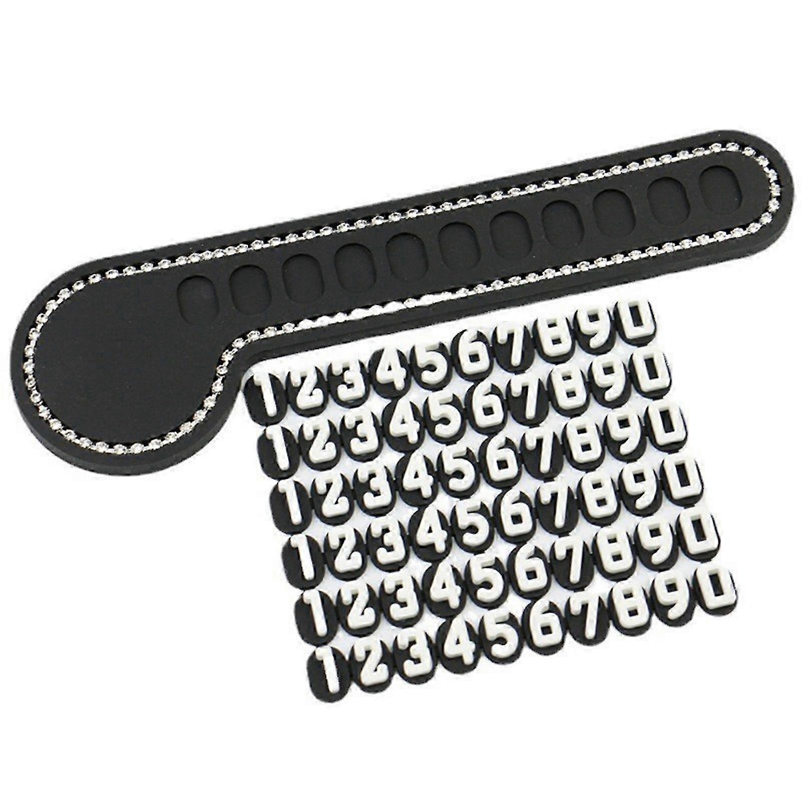 Rhinestone Music Note Parking Card