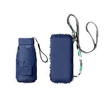 Six-folding waterproof sun umbrella with convenient travel design for ultimate sun protection