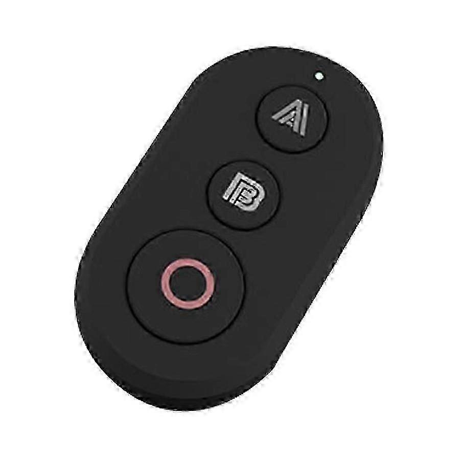 Bluetooth Remote Control Shutter Button, Wireless Selfie Remote Compatible with Action Cameras, Black Plastic Inter