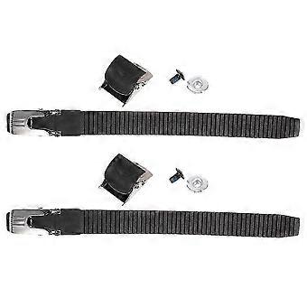 2 Sets Inline Roller Skate Belt Roller Skate Buckles Replacements With Screws Nuts Ski Stuff Shoes Accessories - For Men Children_HP